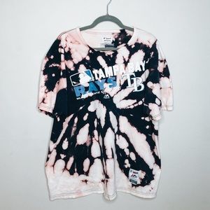 Tampa Bay Rays Bleached Baseball Tee